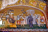 Istanbul - San Salvatore in Chora (Museo Kariye). Esonartece, mosaico della prima crociera (Nord), censimento di Maria e Giuseppe.