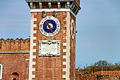 Venezia, L'ingresso dell'arsenale, torre della porta di acqua.